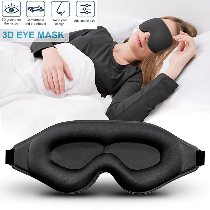 3D-Augenmaske, Blackout, Unisex - Bild 2