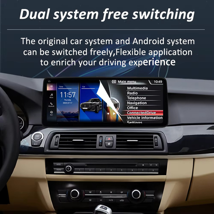 LIARO-NAVI Android Multimedia Player mit 12,3 Zoll Display für BMW 6er Serie F06 F12 (2010 - 2017) CIC NBT System, Farbe: Schwarz, inklusive GPS und CarPlay - Bild 3