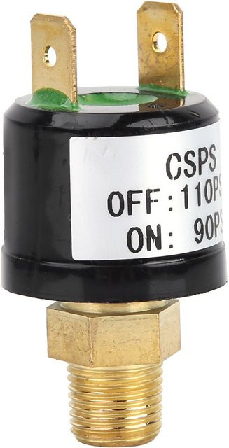 Painter Luftkompressor Druckkontrollschalterventil Schwerlast-Druckschalter, Schwarz, 90-110 PSI - Bild 1