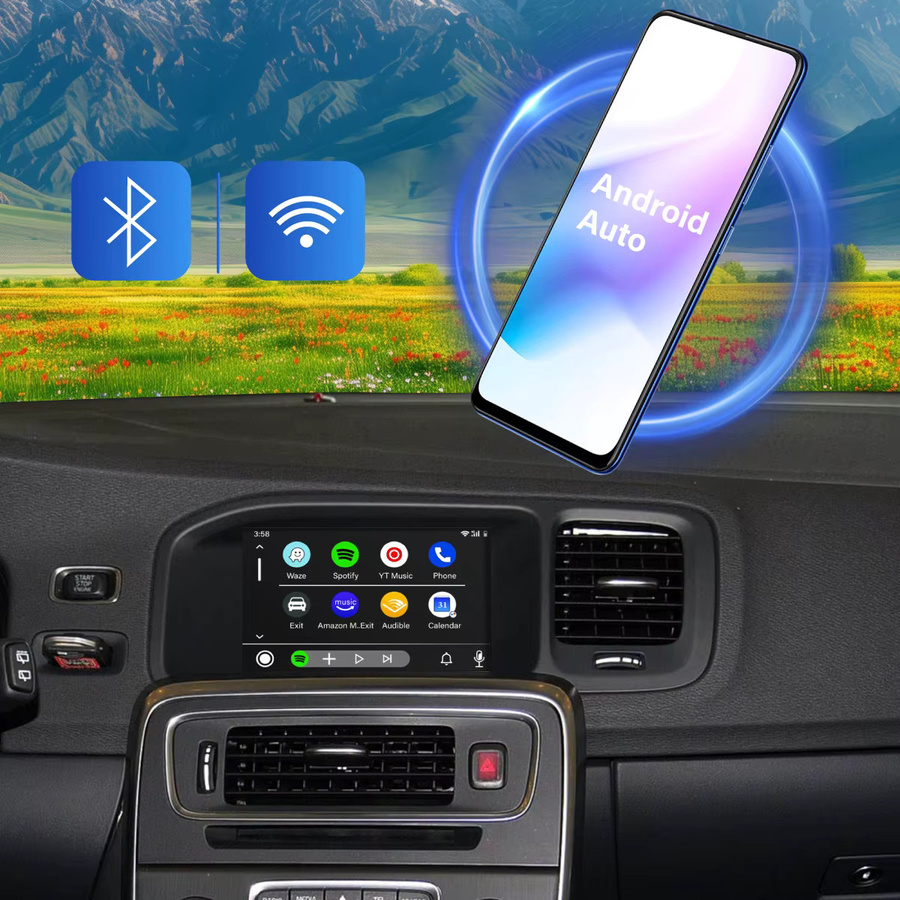 Sazy Auto Drahtloses CarPlay und Android Auto Modul für Volvo XC60 S60 V40 V60 XC90 S90 mit Airplay und Mirror Link - Bild 3