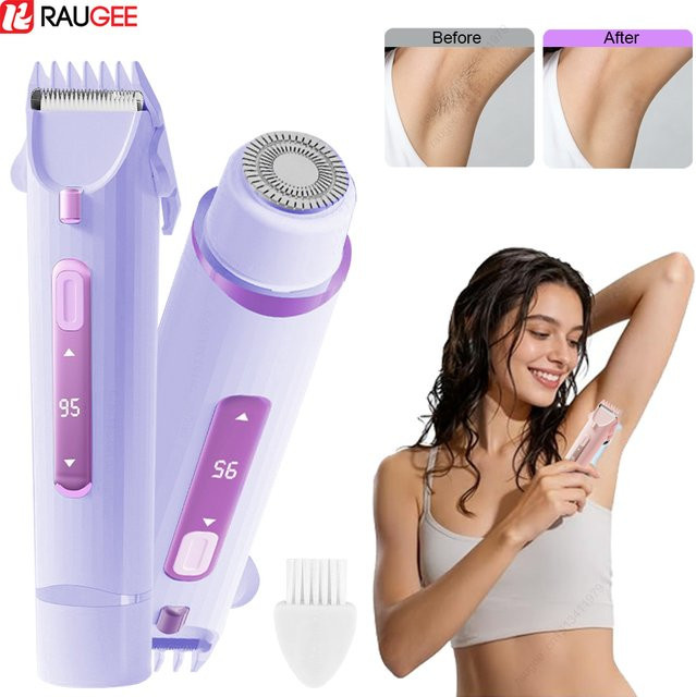 raugee 2-in-1 Elektrischer Trimmer, Damen, Körper und Gesicht - Bild 1