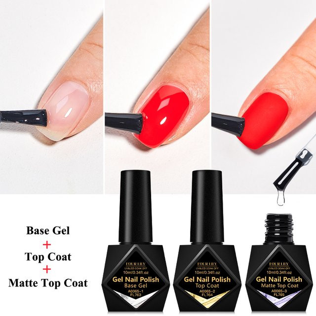 Four Lily Matt Top Coat Gel-Nagellack, 10 ml - Bild 1