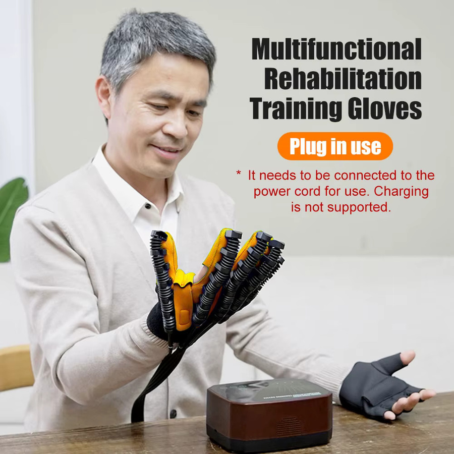 SUOLAER Handtraining Rehabilitations-Roboter Handschuhe für Schlaganfall und Hemiplegie in Schwarz - Bild 2