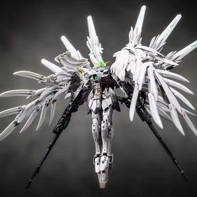 Bandai Gundam Mg Wing Mecha Bausatz, 1:100, Weiß, Kunststoff - Bild 1