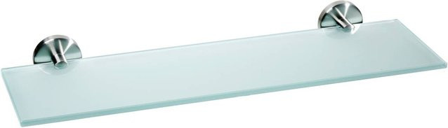 Pocoline Glasablage transparent mit Edelstahl Wandmontage B/H/L: 16 x 5 x 50 cm - Bild 1