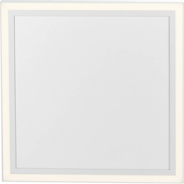 Just Light BEROA LED-Deckenleuchte mit Heizfunktion in Weiß aus Kunststoff und Metall, dimmbar mit Fernbedienung, B/H/T: 60 x 6,8 x 60 cm - Bild 1