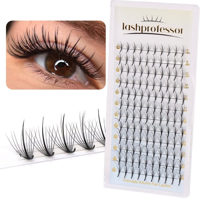 lashprofessor Russische Volumen-Wimpernfächer Wispy Spike, Faux Mink - Bild 1