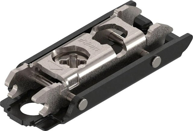 Blum Exzenter-Montageplatte Clip Onyx Gerade aus Edelstahl in Schwarz Matt mit Schrauben und Distanz 0 mm - Bild 1