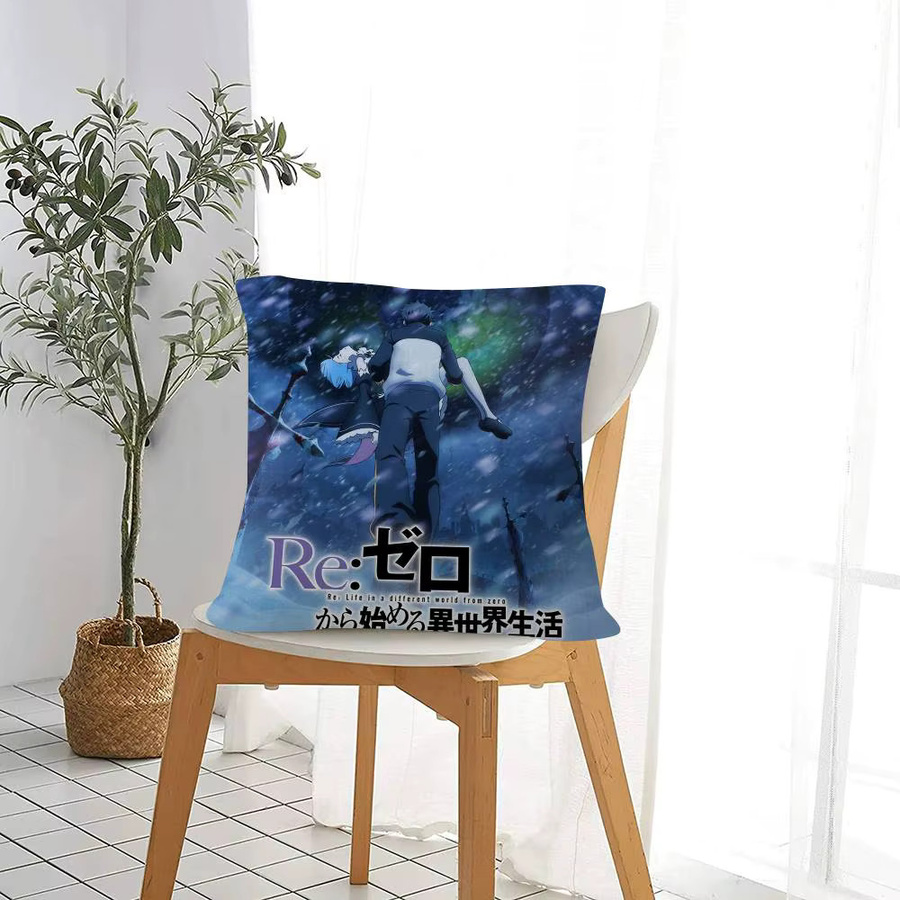 Re Zero Anime Kissenbezug quadratisch für Sofa und Bett - Bild 3