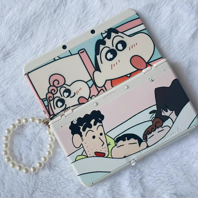 Bandai 3DS-Konsolen-Ersatzgehäuse, Crayon Shin-chan, rosa Illustrationen - Bild 1