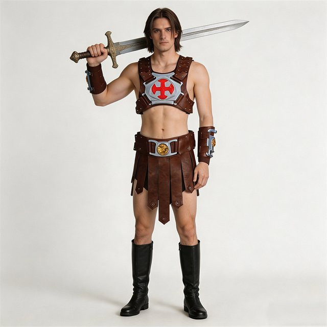 BOOCRE Masters Of The Universe He-Man Cosplay-Kostüm, Superhelden-Kampfanzug-Set, Männer - Bild 1