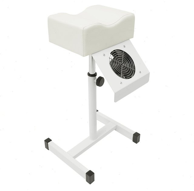 Bymaocar Pediküre-Hocker mit Staubsaugerfunktion in Weiß aus Metall und PVC für das Nagelstudio - Bild 1