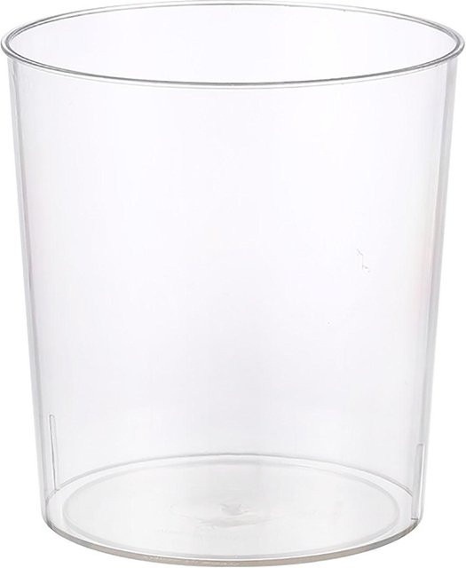 Transparenter Mülleimer aus Kunststoff von CosyHome in Weiß - Bild 1