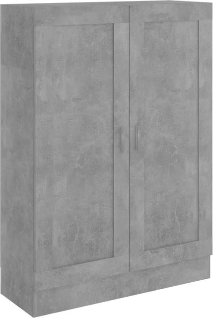 vidaXL Bücherschrank Betongrau aus Holzwerkstoff mit Türen B/T/H: 82,5 x 30,5 x 115 cm - Bild 1