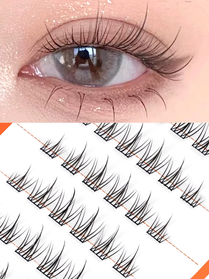 GROINNEYA DIY Cluster Wimpern, Natürlich, Unisex - Bild 2