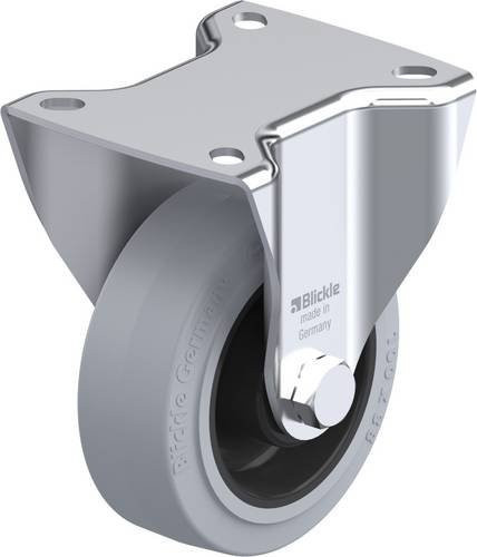 Blickle Bockrolle BK-POEV 100XR-1-SG in Schwarz und Grau mit 100mm Rad-Durchmesser und 200kg Tragfähigkeit - Bild 1
