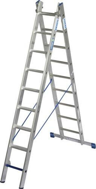 Krause Mehrzweckleiter STABILO + S aus Aluminium, 9 Stufen, silberfarben - Bild 2