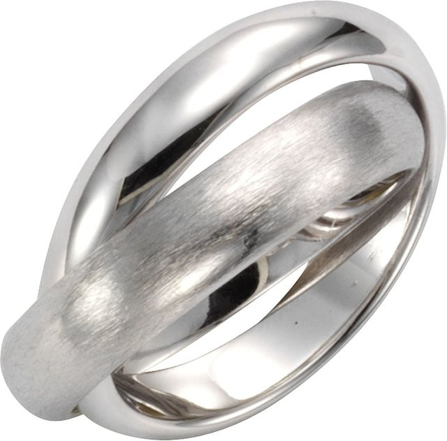 Celesta Ring 925 Silber, zweireihig, Unisex - Bild 1