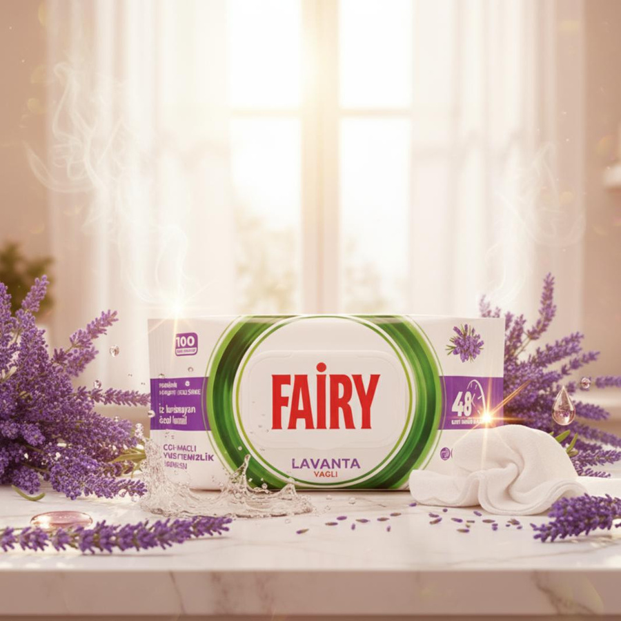 Fairy Feuchte Reinigungstücher Universal Lavendel 100 Stück - Bild 4