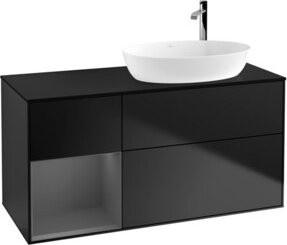 V&B Waschtischunterschrank Finion in Blau und Schwarz, Breite: 120 cm, Tiefe: 50,1 cm, Höhe: 50,1 cm - Bild 1