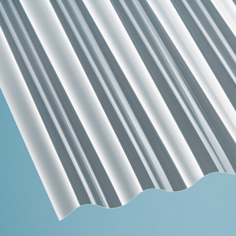 Scobalit Polycarbonat Wellplatte 76/18 glasklar Breite: 104,5 cm, Stärke: 1,3 mm - Bild 1