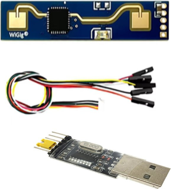 HLK LD2410 5V Smart Human Präsenz Sensing Radar Modul 24GHz Mini Millimeter Wave Motion Switch Sensor in Blau - Bild 1