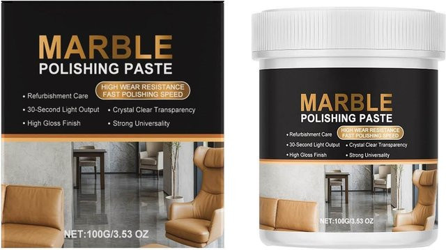P andora Marmor-Polierpaste für Steinflächen in Black mit Hochglanz-Finish, 100g - Bild 1