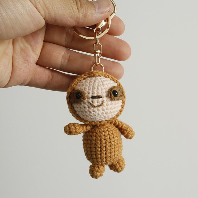 LISM Schlüsselanhänger, Gestricktes Faultier, Unisex - Bild 1