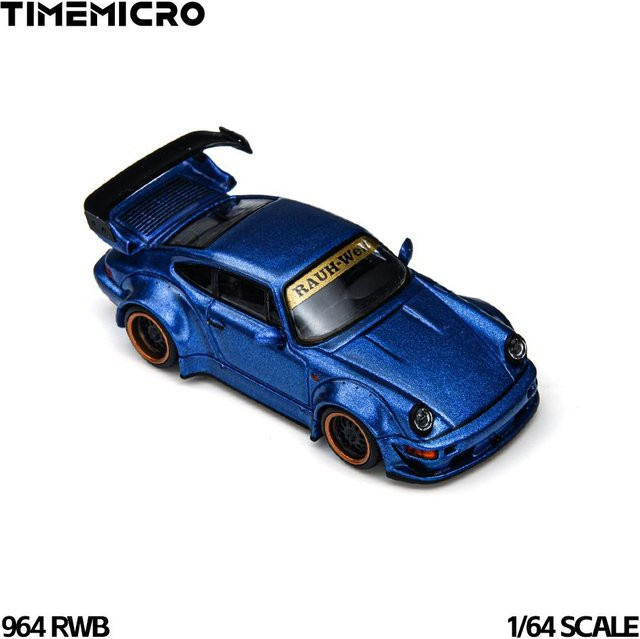 Vor-Timemicro Twin Blue R34 Rwb 964 Diecast Mini Auto Set, 1:64, ab 14 Jahren - Bild 1