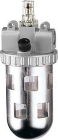 Riegler Nebelöler Standard mit PC-Behälter und Schutzkorb in Silber, BG 4, G 1 1/2 - Bild 1