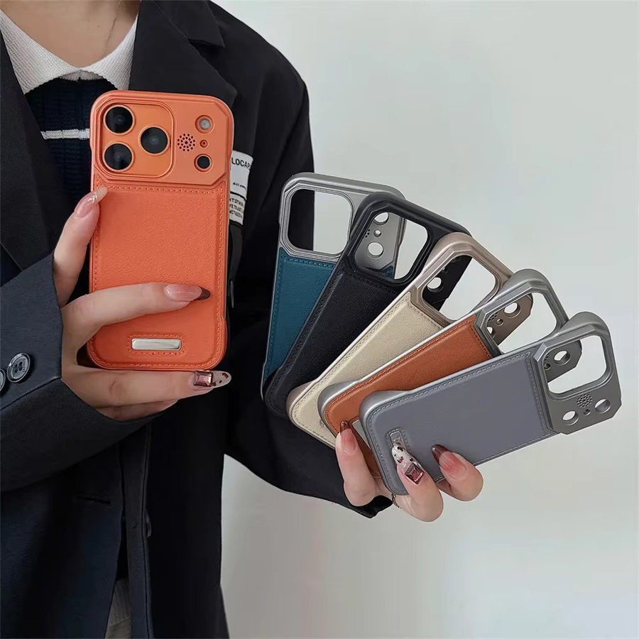 Magnetische Leder-Schutzhülle für Apple iPhone 17 Air 16e 16 15 14 Plus 13 12 11 Pro Max mit Aromatherapie-Funktion in Blau - Bild 2