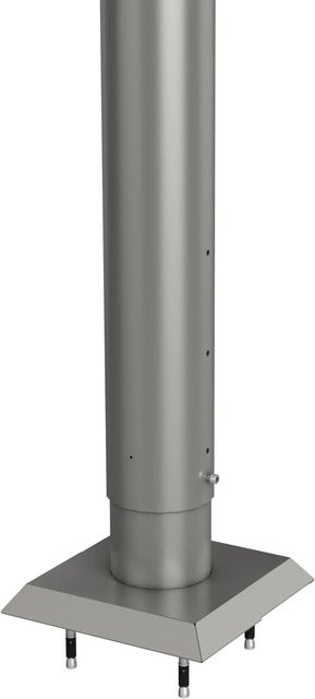 Biohort Steher für Sichtschutz zum Andübeln aus Stahlblech, Höhe: 135 cm, Quarzgrau-Metallic - Bild 1