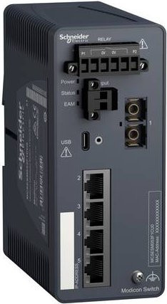 Schneider Electric MCSESM053F1CU0 Netzwerk Switch Ethernet/LAN in Grau - Bild 1