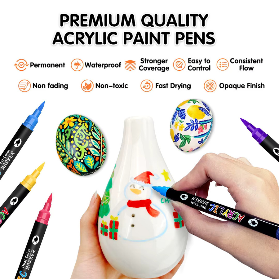 CONUSEA Acrylfarbe Marker Dual Tip, Set, Bunt / Mehrfarbig - Bild 4