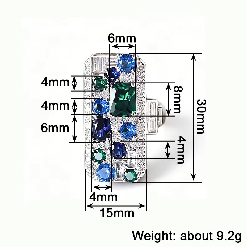 Huitan Ringe, Silber, Zirkonia, Damen - Bild 4