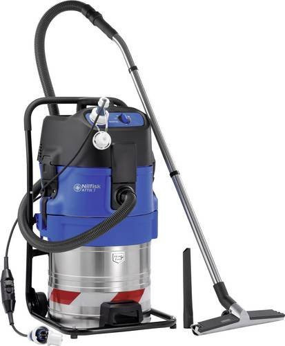 Nilfisk ATTIX 751-71 MWF Nass-/Trockensauger in Blau mit Edelstahl-Komponenten, 1200 W und 70 l Fassungsvermögen - Bild 1