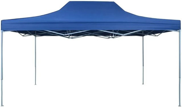 vidaXL Profi-Partyzelt faltbar aus Stahl in Blau, B/T/H: 4 x 3 x 2,5 m - Bild 1