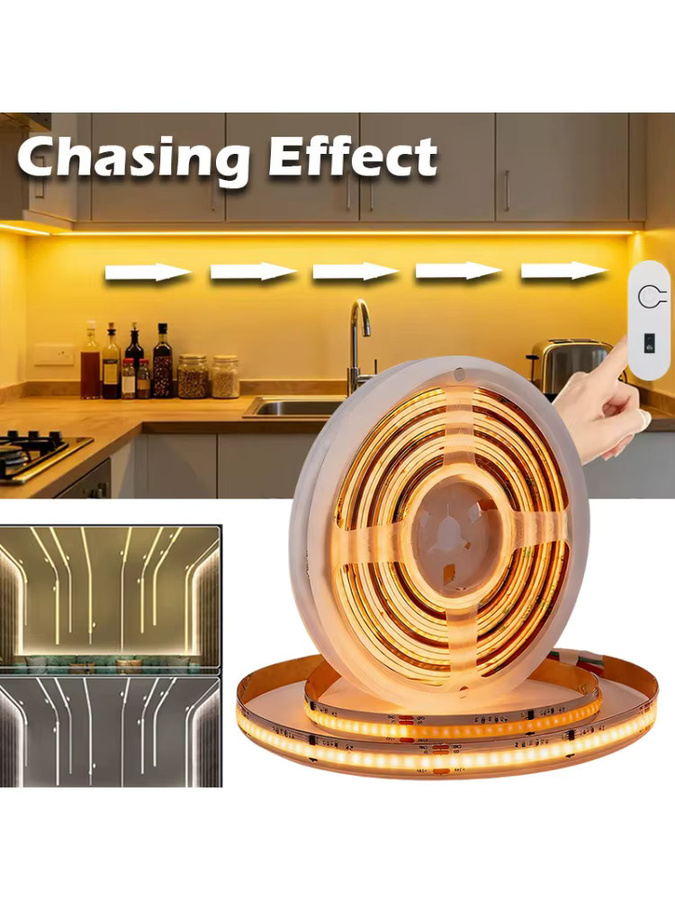 Acosh Neon USB COB-LED-Streifen mit Bewegungssensor in Warmweiß für Schrank, Wohnzimmer und Schlafzimmer - Bild 6
