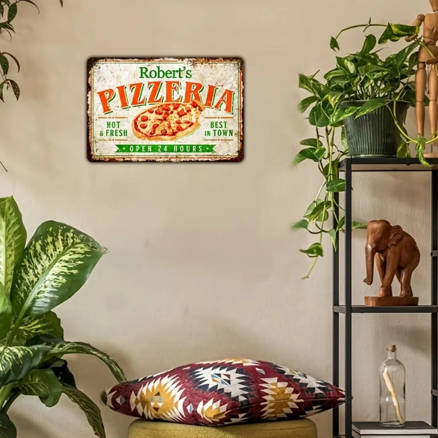 Individuelles Pizza Aluminiumschild von CIFBUY als Metall-Wanddekoration für deine Pizzeria oder Küche - Bild 3