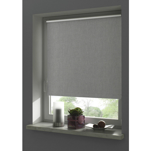 GARDINIA Rollo EASYFIX aus Polyester, Rauchblau, B: 90 cm, H: 210 cm - Bild 1