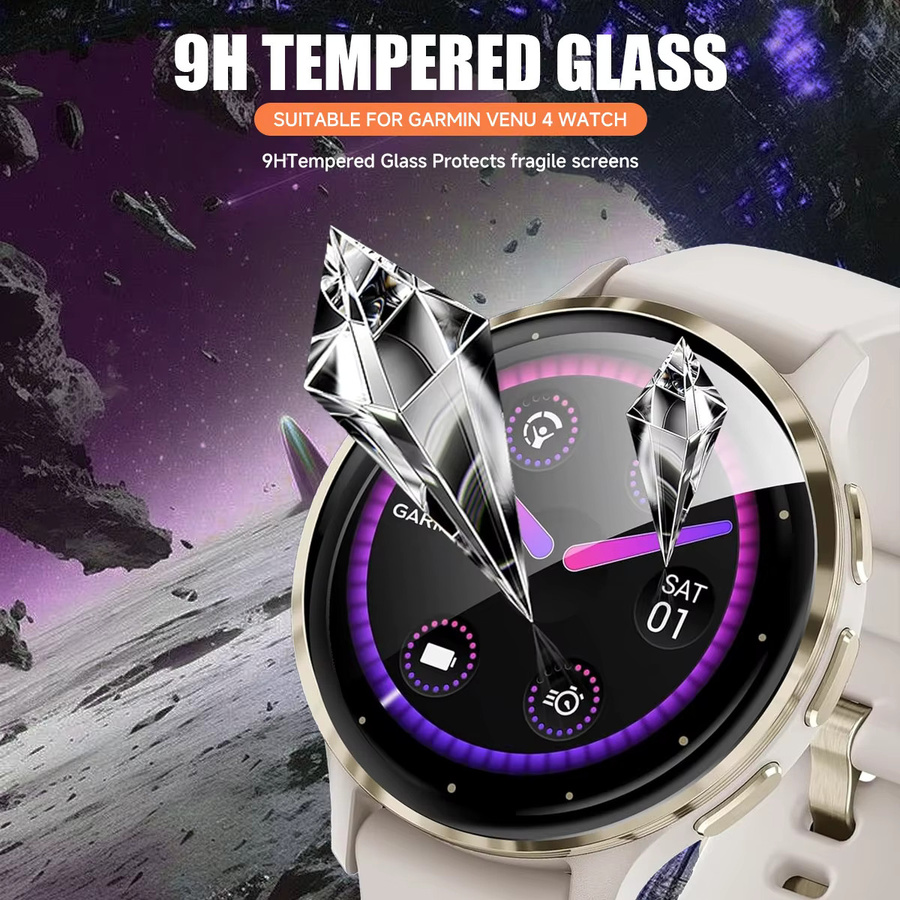 CHIICSMART Displayschutzfolie für Garmin Venu 4, 45 mm, 41 mm, transparent - Bild 4