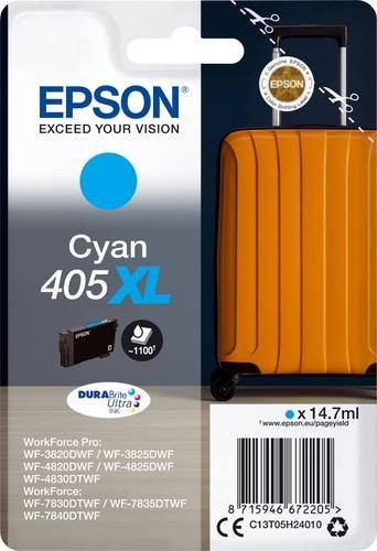 Epson Original T05H2 Tintenpatrone 405XL Cyan für Inkjet-Drucker - Bild 1