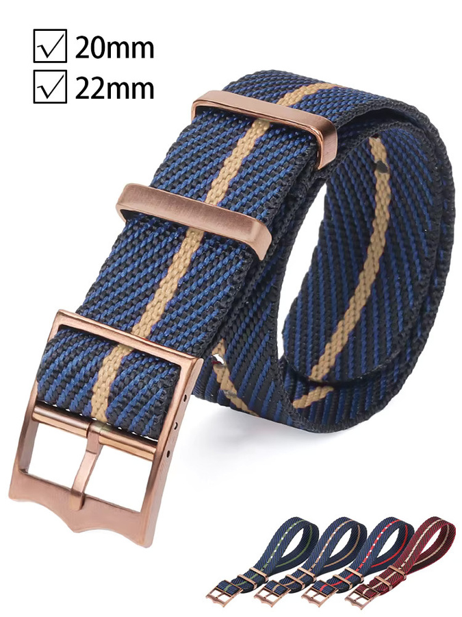 HQstrap Uhrenarmband Nylon, Textil/NATO, Unisex, 20mm 22mm - Bild 4