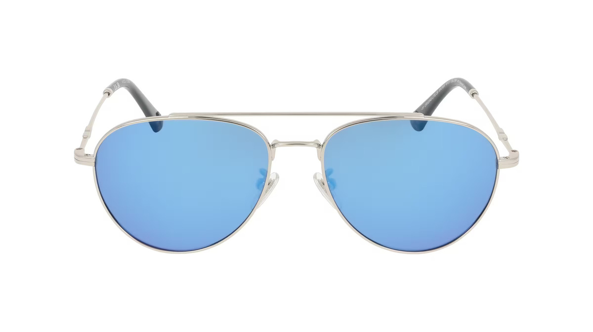 Police SPLP20E Sonnenbrille Pilot, Vollrand, Edelstahl, Unisex, Grau - Bild 1