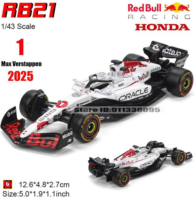 Bburago Red Bull Racing Rb21, Modellauto, 1:43, ab 4 Jahren - Bild 1