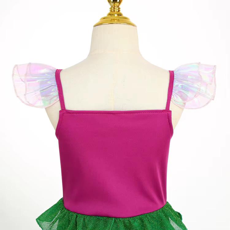 MESOQ Prinzessin Kleine Meerjungfrau Ariel Kostüm, Mädchen, Textil - Bild 3