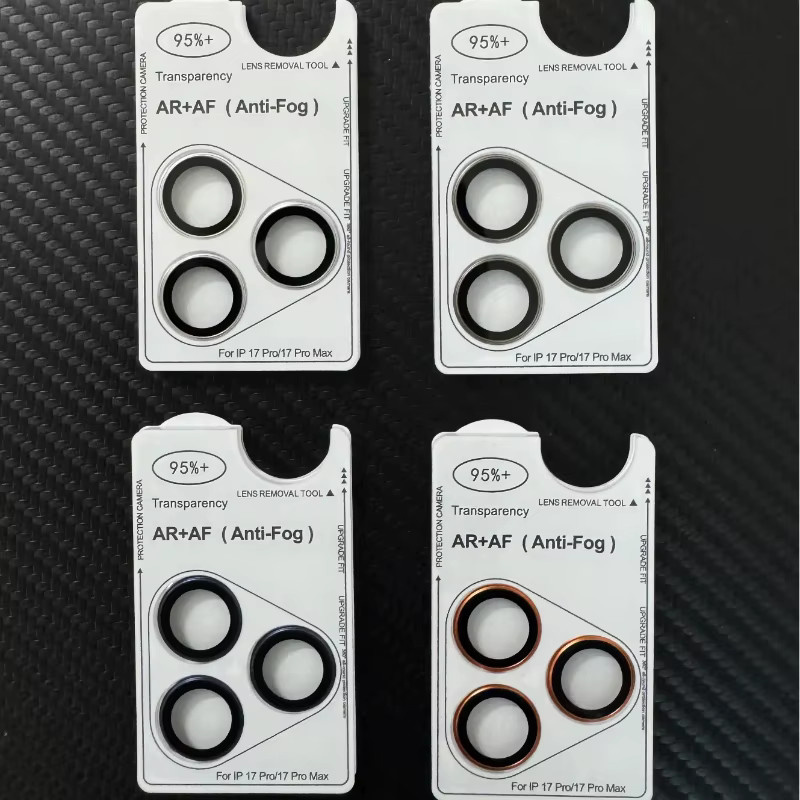 Apple AR Antibeschlag Gehärtetes Glas Schutzfolie für iPhone 17 Pro Max und 17 Air in Silber, Orange, Grau und Blau - Bild 5