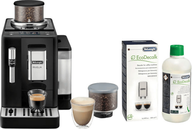 De'Longhi Rivelia EXAM440.35.B Kaffemaschine in Schwarz inklusive Entkalker - Bild 1