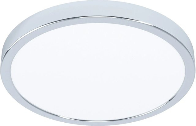 Eglo LED-Aufbauleuchte Fueva 5 in Chrom-Weiß, rund, Ø 28,5 cm, 20 W, IP44, warmweiß - Bild 1