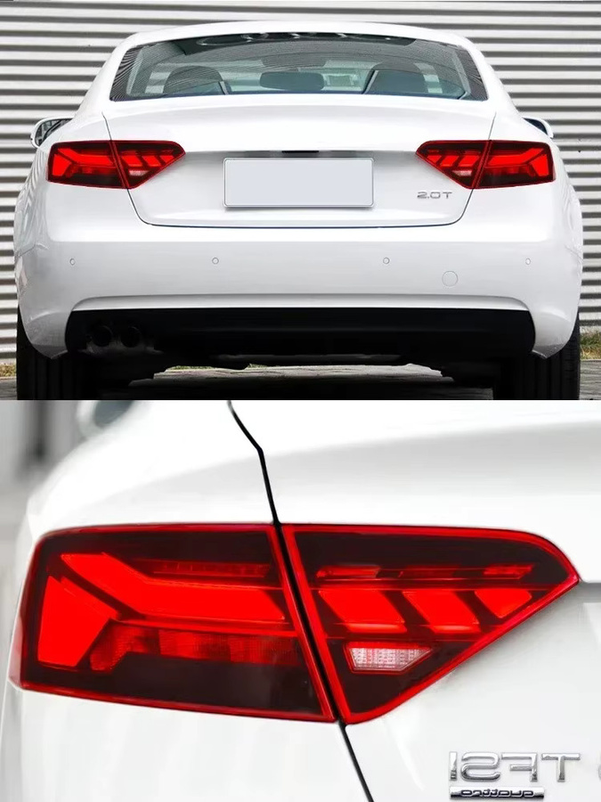 Bosclear Dynamische Auto-Heckleuchte für Audi A5 (2008-2016) und S5 in Rot mit Blinker, Bremse, Abbiegelicht und Rückfahrlicht - Bild 6